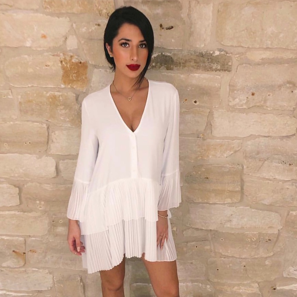 White Oversized Zara Dress sz S